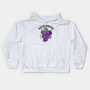 Sour Gripes Cute Fruit Grape Pun Kids Hoodie